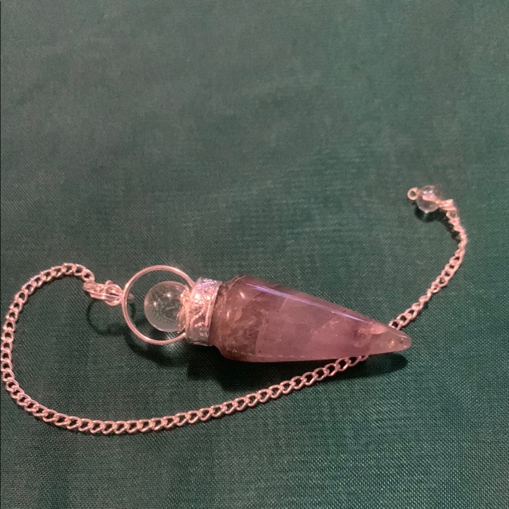 NWOT Elegant Purple Amethyst Pendulum
